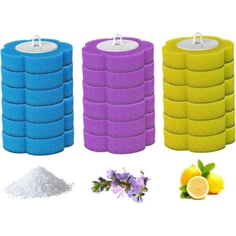 Recharge Brosse De Toilette - Tête Jetable 3 Couches Éponge - Pour Manche Standard - Lot De 18 Pièces (1/4)