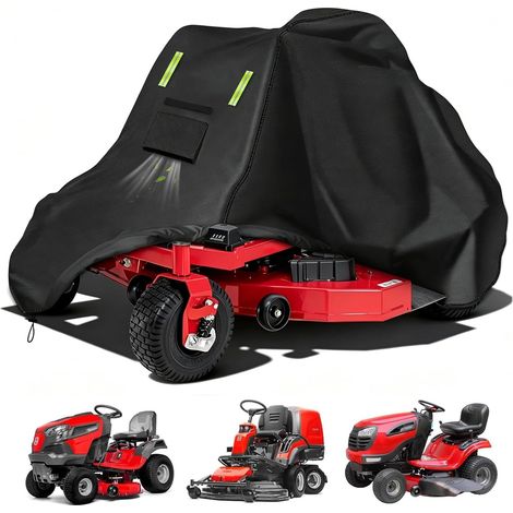 Waterproof Weatherproof Protective Cover for Ride-On Lawnmowers / Garden Tractors Made of Heavy Duty 600D Oxford Fabric and Tear-Proof 250 x 110 x 110 cm (1/5)
