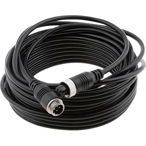 Câble Extension de Caméra Tableau Bord, Voiture Câble Extension Vidéo, 4 Broches Caméra Câble Extension Vidéo, pour Bus, Camping-Car, Moniteur Arrière Véhicule, Système Vidéosurveillance (1/5)