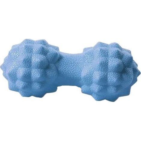 Doppelter blauer Massageball, 14 x 6 cm, erdnussförmig, für Nacken, Rücken und Triggerpunkte (1/5)