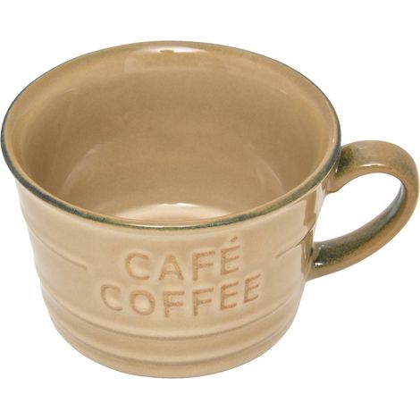 Taza de café beige 26cl - Atmosphera créateur d'intérieur