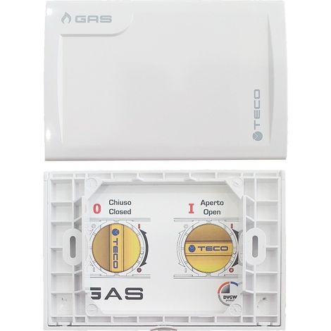 Placca di copertura valvola Gas Teco A01 Multicolore Bianco