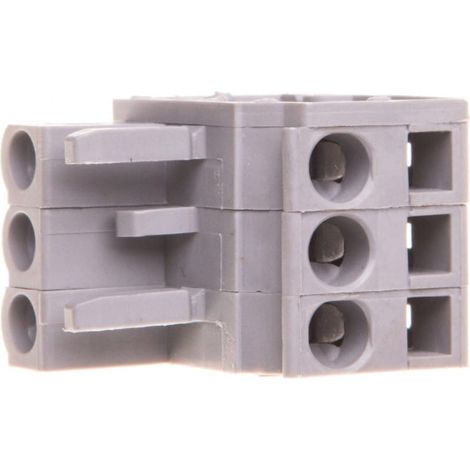 MCS-Midi Classic Steckdose, abgewinkelt, 3-polig, grau, 5 mm Rastermaß, 232-203/026-000