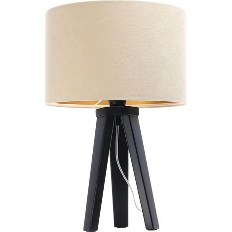Lampe de chevet glamour 010s-034 - Noir, or, beige (1/5)