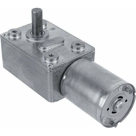 DC 12V Moteur Electrique de Réduction Réversible Turbine à Couple Elevé Boîte à Engrenages à Vis sans Fin pour Fenêtres. Ouvre-portes (40RPM) (1/4)