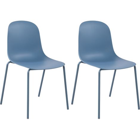 2er Set Gartenstuhl Hardin blau