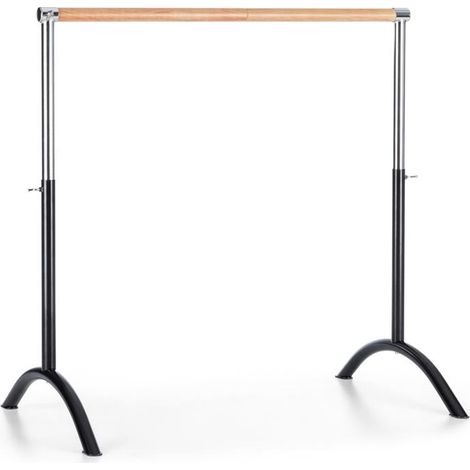 Barre de danse classique mobile réglable 70-113cm – Longueur 110cm – Acier robuste – Pour entraînements danse et pilates – Klarfit