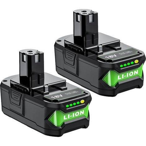 Batterie lithium-ion, capacité 7000mAh, tension 18V, compatible avec Ryobi, Batterie 2 7.0Ah (1/2)