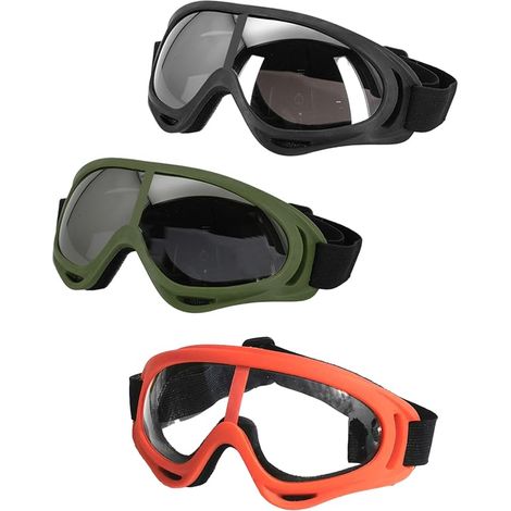 3 pezzi Beschermende Bril Kinderen Winddicht Stofdicht Motorbril Verstelbare Veiligheidsbril Oogbeschermingsbril Safety Glasses voor Buitensporten CS Oogbescherming (1/5)