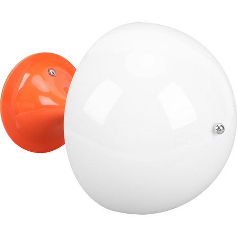 Lampe de table champignon, 3 températures de couleur, intensité variable en continu, commande tactile, rechargeable, style milieu du siècle, pour chambre à coucher, orange vif (1/5)