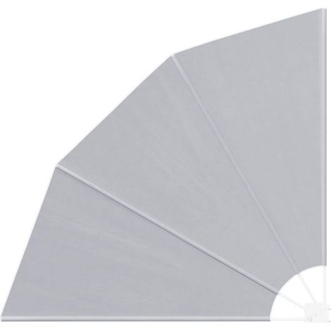 Balkon Sichtschutz Grau 160 x 160 cm Polyester