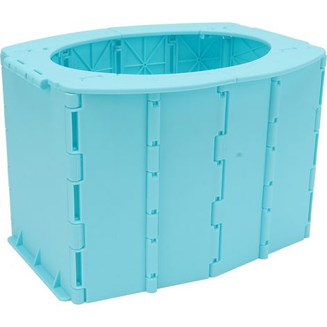 Toilettes portables pour enfants, pliables et faciles à nettoyer, en ABS, pour l'apprentissage de la propreté en extérieur et en cas d'urgence. Idéales pour le camping et les situations d'urgence. (1/5)