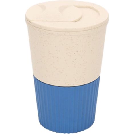 Tasse À Café Avec Couvercle - Tasse Isolée Réutilisable En Plastique - Pour Boissons Chaudes Et Froides - Usage Intérieur Et Extérieur - 1 Pièce (1/5)