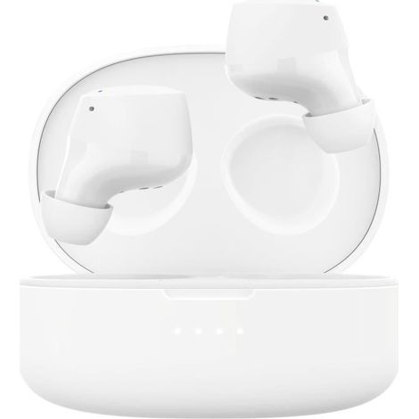 Écouteurs Sans Fil Bluetooth 5.2 Commandes Tactiles Double Microphone Belkin Blanc (1/5)
