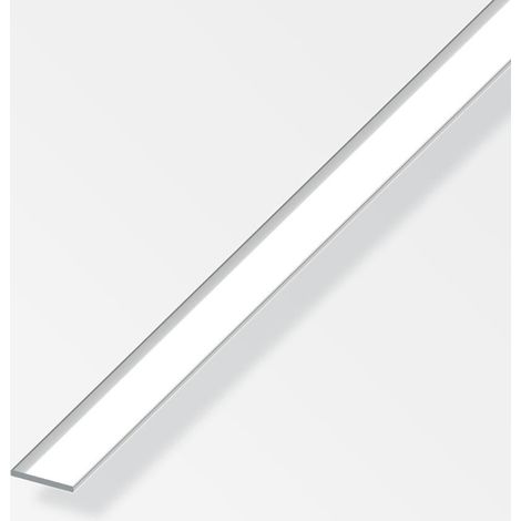 Alfer aluminium flacheisen 20x2mm länge 1m chromoptik - 01210