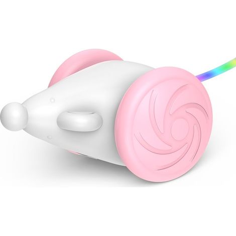 Souris électrique intelligente pour animaux de compagnie, jouet résistant aux morsures, souris auto-jouante avec queue à changement de couleur LED pour chats d'intérieur (1/4)