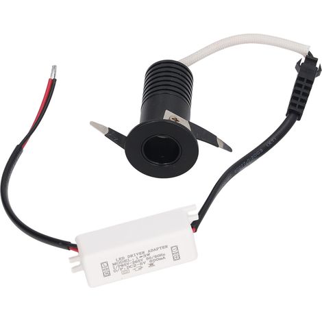 Spot encastré LED 3W, petit éclairage sous meuble avec driver LED pour armoires de cuisine et plafond, AC 85-265V, lumière naturelle (4000K) (1/5)