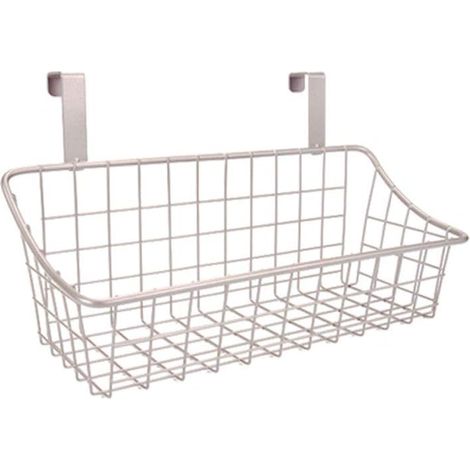 JSSEVN - Metal Storage Basket Hanging Shelf Spice Rack Bathroom Organizer Kitchen Storage Shelf Cutting Board (1/5)