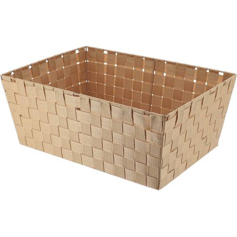 Ankleidekorb aus polyester l32,5xp45xh18 cm - beige - Tendance