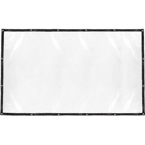 Bâche transparente imperméable 100 % neuve avec œillets, en PVC résistant, pour plantes de terrasse. (1/5)