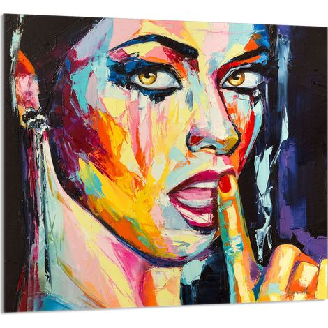 GLASPLATTE FÜR KÜCHE 65x60 Frau (1/5)