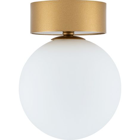 Plafonnier boule blanc et or Kier S Nowodvorski 12cm (1/5)