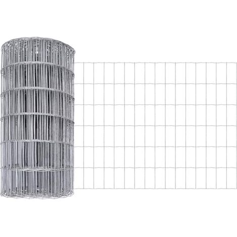 Clôture de jardin， Clôture Euro 0.6x10 m Acier Galvanisé CFW47520 (1/5)