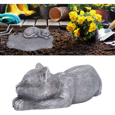 Plaque commémorative pour animaux - Type B Couleur Roche - Résine résistante pour jardin et terrasse - Décoration personnalisable (1/5)