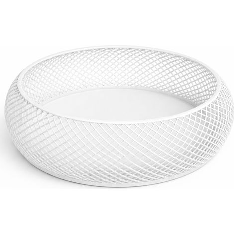Bol ajouré, panier blanc pour petits objets, organisateur décoratif