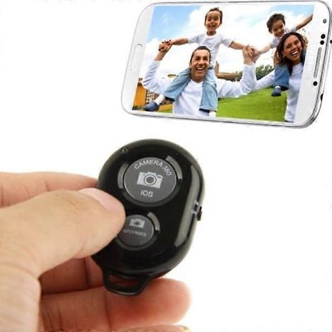 Télécommande pour iPhone et Android - Bluetooth Noir (1/4)