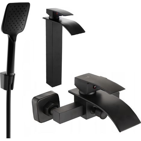 Mexen Aries R62 set da bagno, nero - 744813R62-70