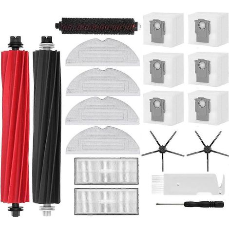 Pour Roborock S8 Pro Ultra Brosse principale, brosses latérales, filtres et chiffons (1/5)
