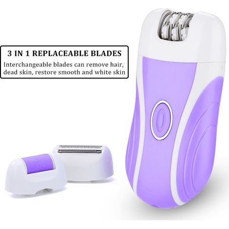 Epilateur Électrique Rechargeable Sur USB - Tête Épilatrice Shaver et Lime à Ongles - Pour Visage Corps et Mains - 1 Pièce (1/5)