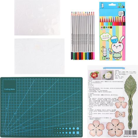 Lot DIY A4 planche à découper + feuilles thermorétractables, fournitures artisanales pour bijoux et accessoires faits main (1/5)