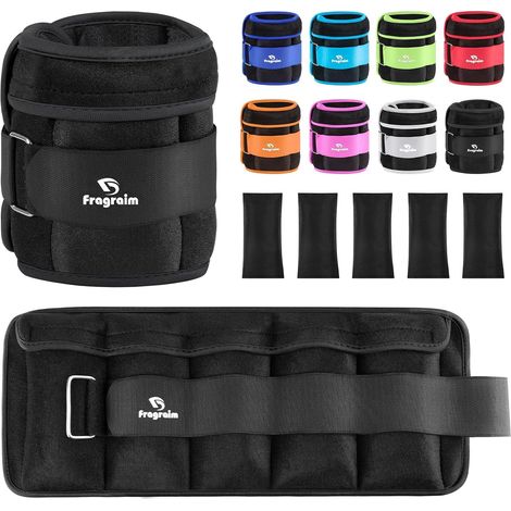 Poids Cheville Ajustables, Poids Poignet, 1-1,5/2/3/4/5/6/8/10 KG par Paire (1/5)