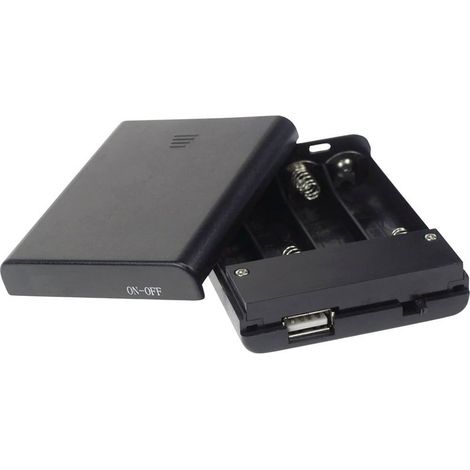 Velleman BH341USB Contenitore portabatterie 4x Stilo (AA) (L x L x A) 60 x 20 x 80 mm (1/5)