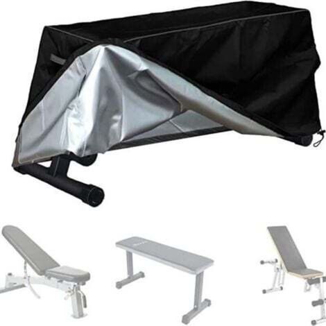 Weight bench cover 150 x 46 x 52cm, Oxford fabric, waterproof and dustproof, with mesh ventilation and drawstring, outdoor bench cover for abdominal board (1/4)