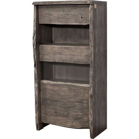 vetrina in legno di Acacia 71x45x147 grigio scuro laccato PURE ACACIA 405