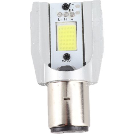 Phare Moto M2S H6 LED Blanc Froid, Ampoule Haute Luminosité Puce COB, Tension Universelle 8-80V DC, Puissance 12W, Éclairage Puissant (1/5)