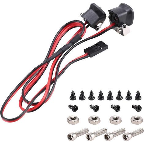 Front-LED-Scheinwerfer für 1/10 RC Crawler, rotes Licht (1/5)
