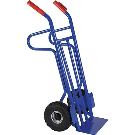 Bako Logistiksysteme Stahlrohr Stapelkarre 400kg Traglast Rollenlager Luft 2 PR 260x85mm (1/2)