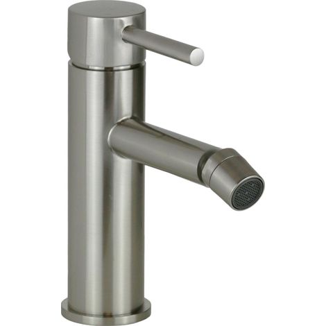 Miscelatore per bidet in colore steel looking linea moderna Pollini Jessy MXBIMCMMCNS  Acciaio Spazzolato (1/5)