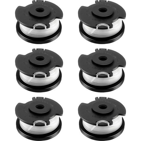 Bobine De Fil - Diamètre 1,6 Mm - Longueur 4,9 M - Compatible Einhell GE-CT 18/28 Li - 6 Pièces (1/5)