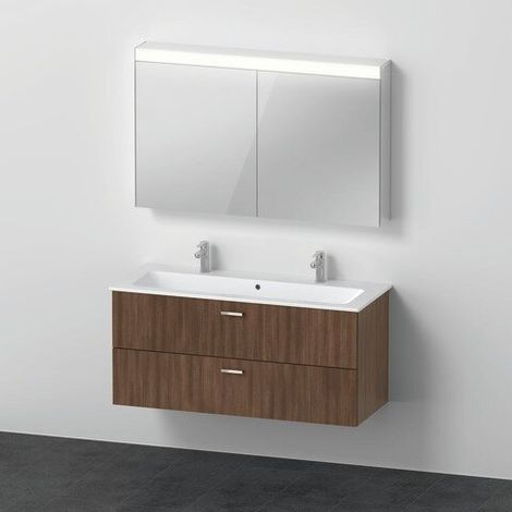 DURAVIT XB0067021210000 XBASE WC suspendu avec élément WTU et armoire miroir