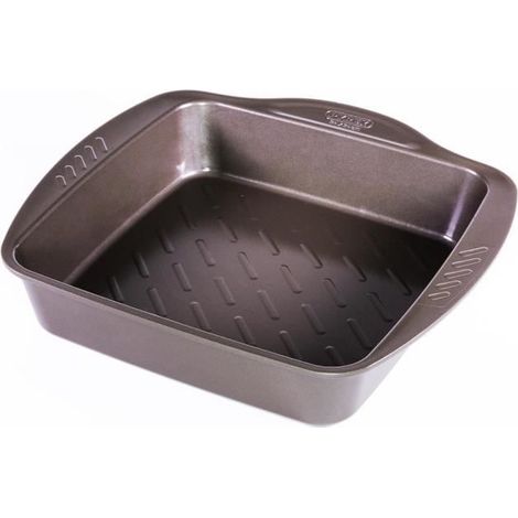 Plat à four Pyrex carré 24 x 24 cm Acier Chocolat (1/5)