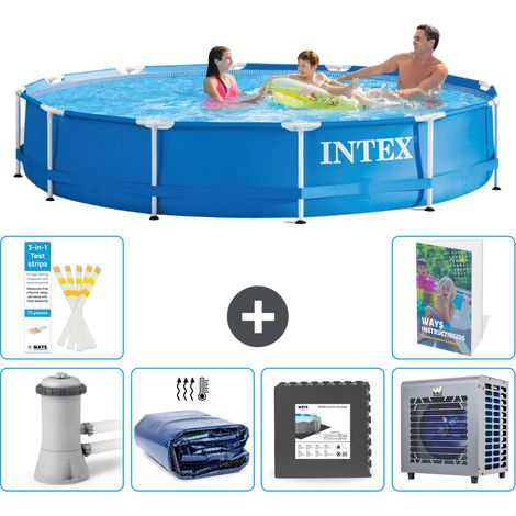 Intex Piscina con struttura Rotonda - 366x76 cm - 7-pezzi  S190 (1/5)