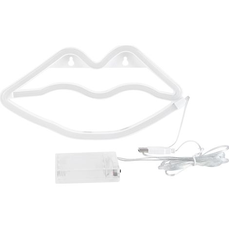 Lèvre LED Lumière Forme Mignon Décoration Anniversaire Mariage Chambre Saint-Valentin (1/5)