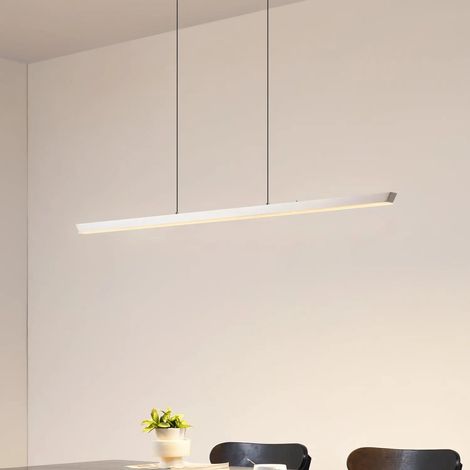 [NEUWERTIG] B-Ware Lucande Pendelleuchte Hängelampe Led Lampe Solvar Silber Touch Dimmbar Cct 117cm