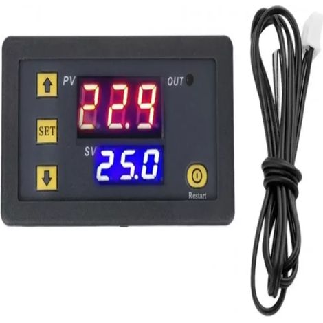 1 Pièce W3230 AC 110V-220V Régulateur de température numérique, interrupteur de commande de thermostat à affichage numérique 20A avec sonde de capteurs NTC 10K (1/5)