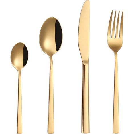 Ensemble de couverts en acier inoxydable 304, style américain, cuillères, finition miroir haut de gamme, couverts à dessert, vaisselle western (1/2)